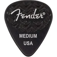 Fender 351 Shape Wavelength Medium Picks Black (6-Pack) - Plectrum set