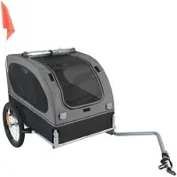 DUOKU Hondentaxi - - DT810 - Capaciteit 40 kg - Opvouwbaar - Zwart/Grijs