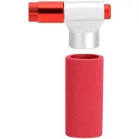 TAUOH CO2-fietspomp voor aluminiumlegering, type pomp voor fietskop, mini-fiets, compatibel met Schrader-ventiel