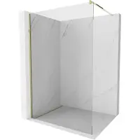 Mexen Kioto douchescherm Walk-in 75 x 200 , transparant 8 mm, goud - 800-075-101-50-00