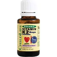 Child Life Kinderleven - Biologische Vitamine K2 Druppels, Natuurlijke Bes - 7 ml