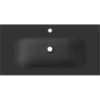 Mexen Vela wasbak ingebouwd in het blad 91 x 46,5 cm, zwart mat - 25239071