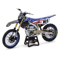 New-Ray 1:12 Yamaha Yz450f Motocross Of Nations Eli Tomac Motorcycle Zilver Kinderen