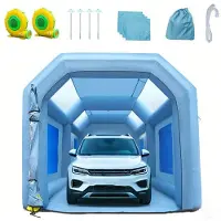 DUOKU Verfspuitcabine - - Verfspuittent - 6 x 3 x 2,5 m - Filtersysteem - 2 Ventilatoren