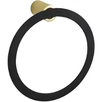Mexen Base handdoekrek, zwart/goud - 7088232-57
