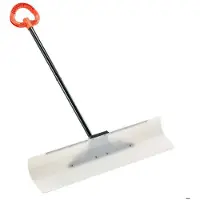 DUOKU Sneeuwschep 91,5 cm met Ergonomische Handgreep--Kunststof PEHD Lemmet-Gesegmenteerde Steel-Ideaal om Opritten Schoon te Maken