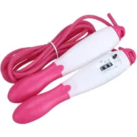 MaxPower (Roze) 3 m springtouw LCD-telling Springen overslaan Sport Gym Afslanken Fitnessactiviteit