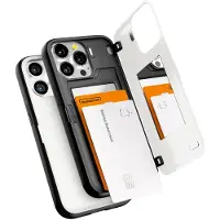 Goospery Magnetische deurbumper Compatibel met iPhone 13 Pro hoesje Kaarthouder Portemonnee hoesje Gemakkelijke magneet Automatisch sluitend Bescherm
