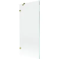 Mexen Lunar douchewand 1-deurs 80 x 150 , transparant, goud - 897-080-000-50-00