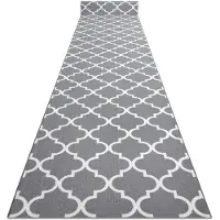Rugsx Gegummeerde bestrating 100 cm Marokkaanse Klaver grijskleuring TRELLIS 30352 100x160 cm