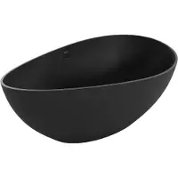 Mexen Parma vrijstaande badkuip van composiet 160 x 95 , zwart mat - 57231609570