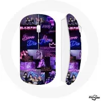 Black Pink Draadloze muis - - Lovesick Girls - Zwarte kleur - Inclusief wifi USB-stick - Compatibel met Mac en PC