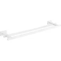 Mexen Arno dubbele handdoekhouder, wit - 7020725-20