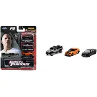 Jada Toys Nano Hollywood Rides Fast & Furious 3 PK F9 Zwart