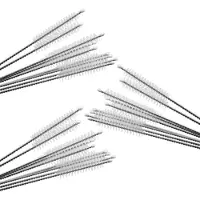 Typecat 30 stuks nylon rietjesreinigers reinigingsborstel drinkpijp roestvrij staal