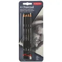 Derwent houtskool potloden set van 4