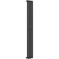 Helloshop26 Radiator - - Plat design paneel - 438 W - Staal - Zwart 160 x 24 cm