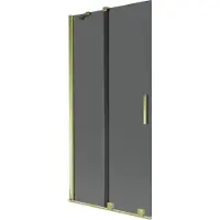 Mexen Velar 2-delige schuifbare badwand 95 x 150 , grafiet, goud - 896-095-000-41-50