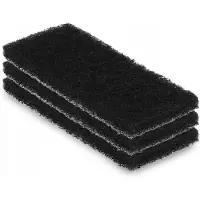Kadax Actieve koolfilter voor afvalemmer, koolfilter, koolfilter, houtskoolfilter, vervangingsfilter, geurfilter voor compostemmer (rechthoekig set van 3), K9746