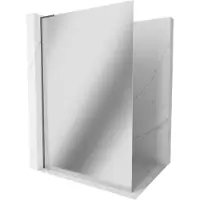 Mexen Kioto L Douchewand Walk-in 110 x 200 , spiegelglas, geborsteld gun gray - 800-110-103-66-50