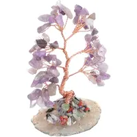 ABOOFAN 2St Paarse Crystal Boom Ornamenten Exquisite Tafeldecoratie