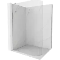 Mexen Kioto-R L Ovaal douchewand Walk-in 100 x 200 , transparant, geborsteld nikkel - 800-100-103-97-06