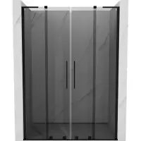 Mexen Velar L Duo schuif douchedeur 160 , grafiet, zwart - 871-160-003-42-70