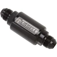 Russell Performance Black Anodized (3in Length 1-1/4in dia. -6 male inlet/outlet)