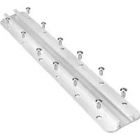 Semoic GTTL175 Gear Trac voor Kajak, Bovenlader Kajakrailbevestiging voor 1/2 Inch Brede Railhardware Kajakaccessoires 12 Gaten