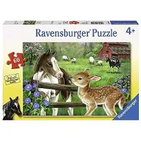 Ravensburger 09625, 60 stukjes, Dieren, vanaf 4 jaar