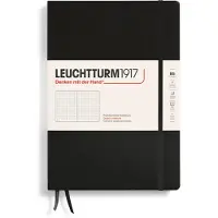Leuchtturm - Notebook Hardcover Composition B5-219 Numbered Pages for Writing and Journaling (Black Dotted)