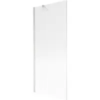 Mexen Next badwand 1-delig 80 x 150 , strepen, geborsteld nikkel - 895-080-000-00-09-97
