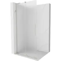 Mexen Velar L schuifbare Walk-in douchewand 90 x 200 , matglas 8 mm, geborsteld nikkel - 871-090-003-33-97