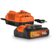 Powerplus POWDP90620 Batterij En Lader 20V 2.0Ah (20V Tools)
