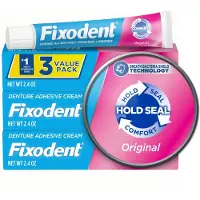 Fixodent Original Complete - Tandprothese Crème - 3-pack 68 g met zink