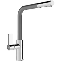 Mexen Flora keukenkraan, chroom/grijs - 670401-06