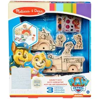 Melissa & Doug PAW Patrol Houten Voertuigen Knutselset - 3 Versier je eigen voertuigen 3 Speelfiguren