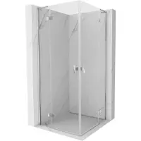 Mexen Mist-H L Duo douchecabine draaideur 70 x 70 , transparant, chroom - 8A5L-070L-070P-01-00