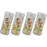 Melitt 4Pack RVS Barbecue Kookrek Rooster Outdoor Rond BBQ Kampvuurrek Grid-Camping Picknick Kookgerei
