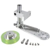 Tlily 200Mm Aluminium Polyurethaan Industrieel Encoder Wiel Meetwiel met Type 20Mm Aluminium Encoder Montagebeugel