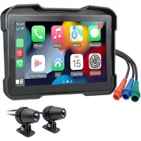 Semoic Motorfiets DVR Dash Cam Draagbaar 5 Inch Draadloos C