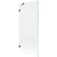 Mexen Lunar douchewand 1-delig 80 x 150 , transparant, geborsteld kanongrijs - 897-080-000-66-00