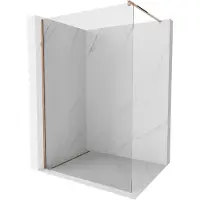 Mexen Kioto douchewand Walk-in 55 x 200 , transparant 8 mm, roze goud - 800-055-101-60-00