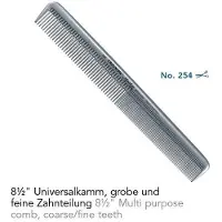 Hercules Sägemann Triumph Master 95/254 Universalkamm silbergrau 8 1/2"