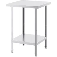 DUOKU Keuken Werktafel RVS--680 x 680 x 864 mm-3 Verstelbare Hoogteniveaus