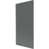 Mexen Next badwand scherm 1-deurs 90 x 150 , grafiet, geborsteld nikkel - 895-090-000-00-40-97
