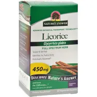 Natures Answer - Zoethoutwortel, 450 mg - 90 vegetarische capsules