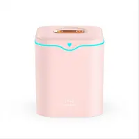 Torribaly Luchtbevochtiger met dubbele USB-poort en grote capaciteit van 2000 ml, stil en zonder ruisonderdrukking.