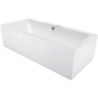 Mexen Cube rechthoekig bad 180 x 90 met ombouw, wit - 55051809000X