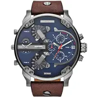 Diesel DZ7314 Mr Daddy Dual Time Chronograaf Navy Blauw Wijzerplaat Herenhorloge